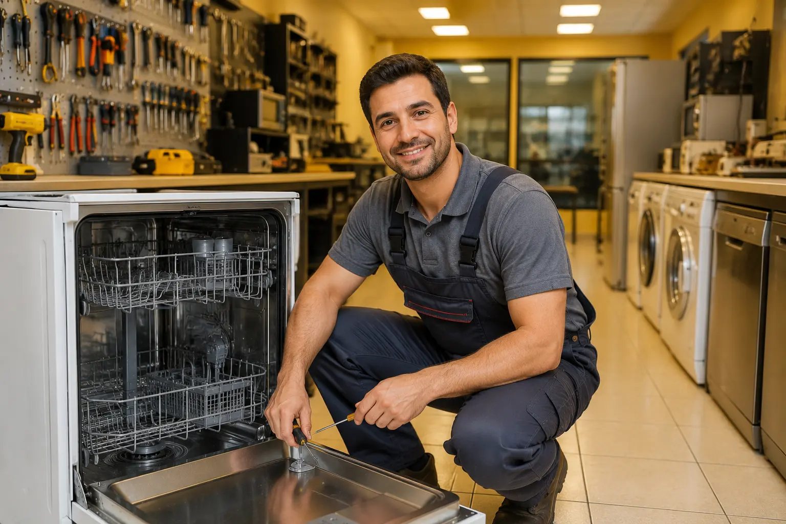 Buca Hoover bulaşık makinesi tamiri ustası Fatih Usta — Efeler Mahallesi ve Dumlupınar Mahallesi bulaşık makinesi uzmanı
